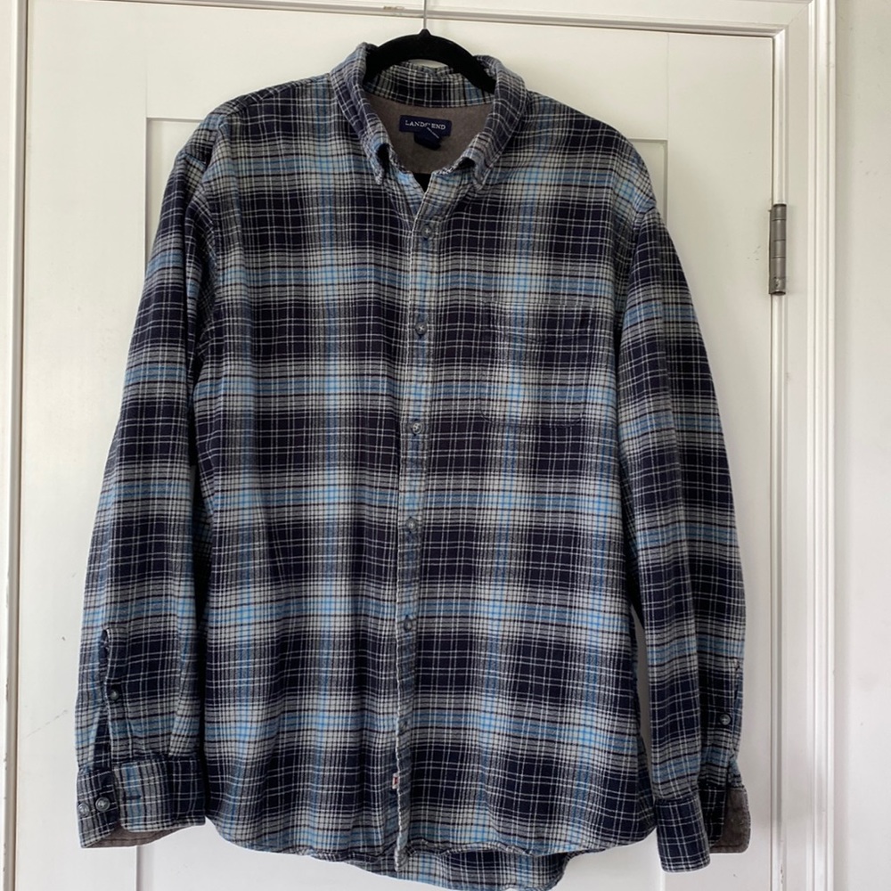Lands End Mens Flannel - new without tags